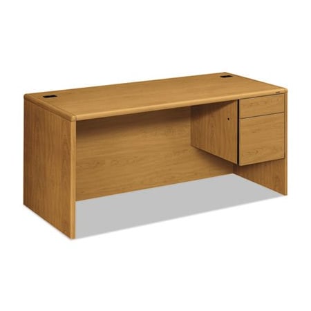 Hon HON, 10700 SERIES inLin DESK, 3/4 RIGHT PEDESTAL, 66W X 30D X 29.5H, HARVEST 10783RCC